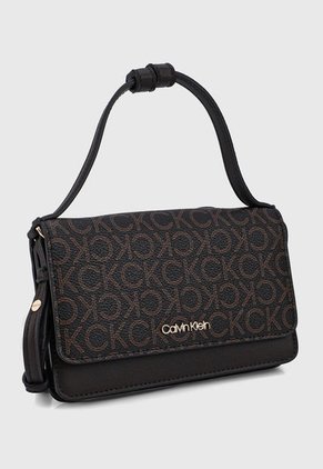 Billetera Café-Marrón-Dorado Calvin Klein