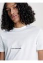 Camiseta Slim Con Logo Hombre Blanco Calvin Klein de Calvin Klein