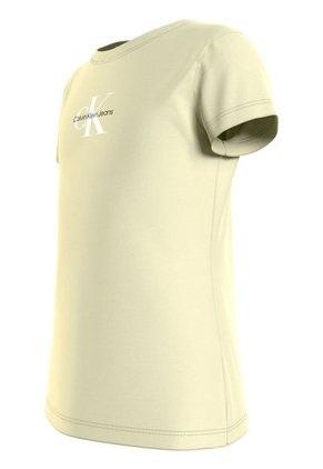 Camiseta Verde Slim Con Monograma Para Niña Calvin Klein