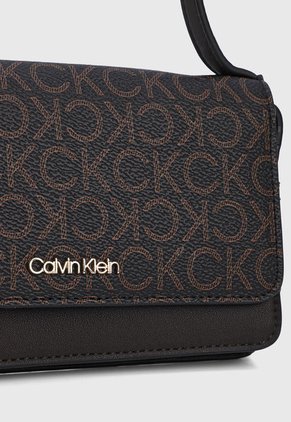 Billetera Café-Marrón-Dorado Calvin Klein