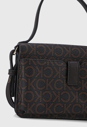 Billetera Café-Marrón-Dorado Calvin Klein