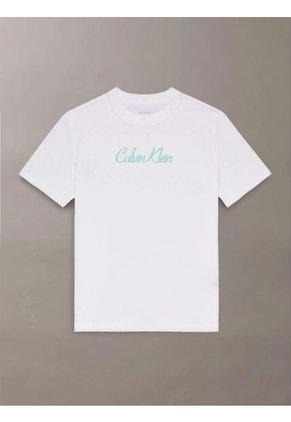 Camiseta Blanca Classic Con Logo Calvin Klein