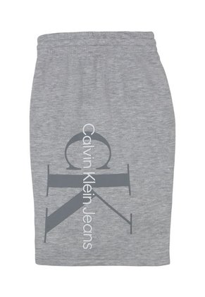 Pantaloneta Gris Con Monograma Para Niño Calvin Klein