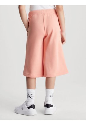 Pantalón Rosado Chándal Culotte De Felpa De Algodón Para Niña Calvin Klein
