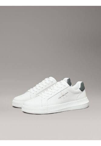Tenis Blanco De Cuero Robusto Para Hombre Calvin Klein Calvin Klein