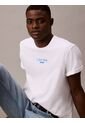 Camiseta Blanca Acid Wash Graphic Crewneck Calvin Klein de Calvin Klein