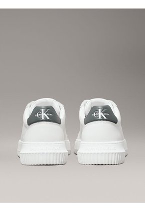 Tenis Blanco De Cuero Robusto Para Hombre Calvin Klein
