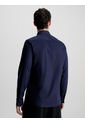 Camisa Azul Slim De Popelín Elástico Calvin Klein de Calvin Klein