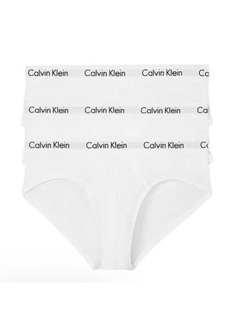 3 Pack De Calzoncillo Blanco Algodón Hip Brief Calvin Klein Calvin Klein