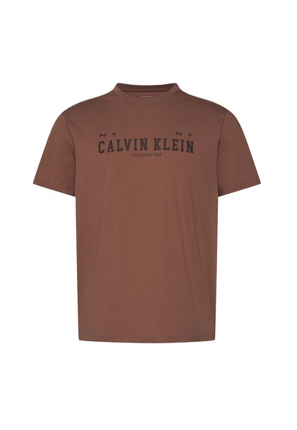 Camiseta Rosa Con Estampado Gráfico De Logo Calvin Klein
