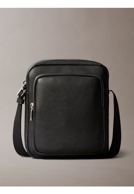 Bolso Negro De Reportero Micro Pebble Calvin Klein