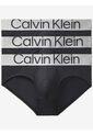 Paquete De 3 Calzoncillos Negros Hip Brief Calvin Klein de Calvin Klein
