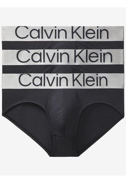 Paquete De 3 Calzoncillos Negros Hip Brief Calvin Klein