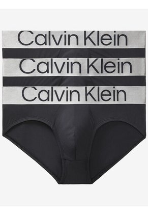 Paquete De 3 Calzoncillos Negros Hip Brief Calvin Klein