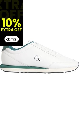 Tenis Blanco Retro Runner En Cuero Calvin Klein Calvin Klein