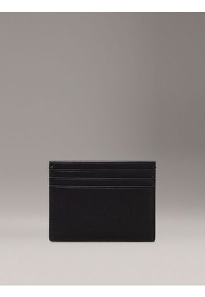 Tarjetero Negro Con Monograma Calvin Klein