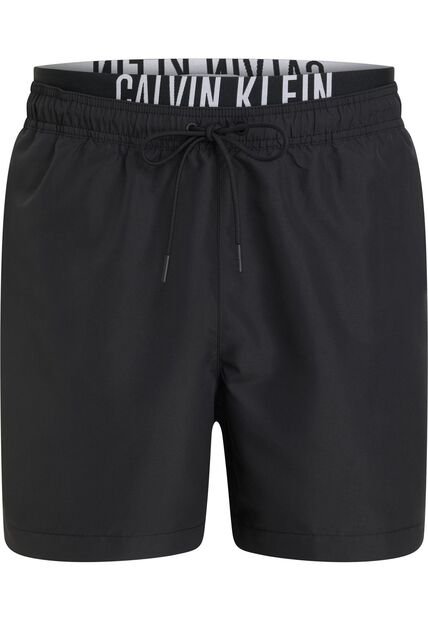 Traje Negro De Baño Corto Con Cinturilla Doble - Intense Power Calvin Klein