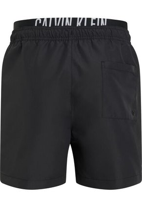 Traje Negro De Baño Corto Con Cinturilla Doble - Intense Power Calvin Klein