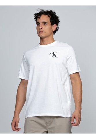 Camiseta Blanca Con Monograma 30s Calvin Klein Calvin Klein