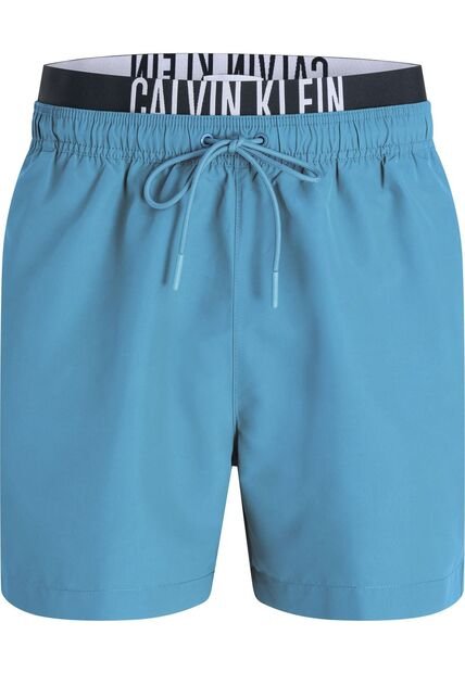 Traje Celeste De Baño Corto Con Cinturilla Doble - Intense Power Calvin Klein