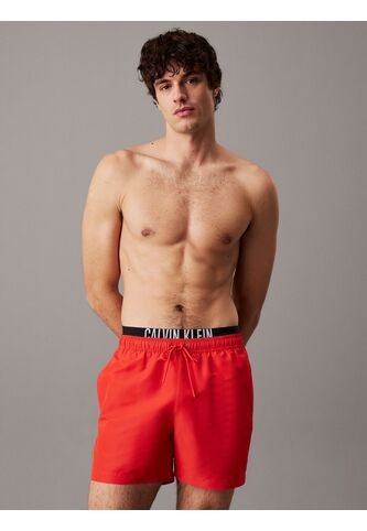 Traje Rojo De Baño Corto Con Cinturilla Doble - Intense Power Calvin Klein Calvin Klein