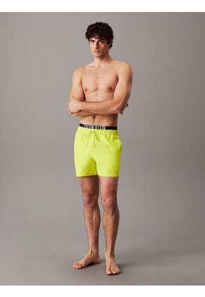 Traje Amarillo De Baño Corto Con Cinturilla Doble - Intense Power Calvin Klein