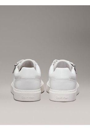 Tenis Blanco Con Monograma Y Cremallera En El Lateral Calvin Klein