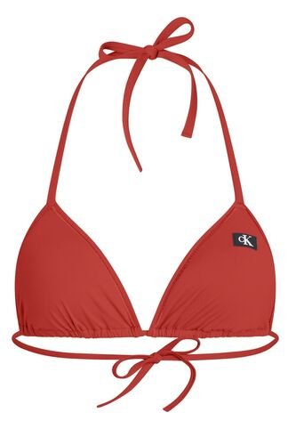 Parte Rojo De Arriba De Bikini De Triángulo - CK Monogram Calvin Klein Calvin Klein