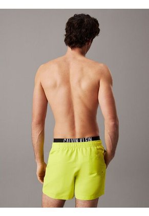 Traje Amarillo De Baño Corto Con Cinturilla Doble - Intense Power Calvin Klein