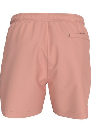 Traje Rosado De Baño De Largo Medio Con Cordón - Logo Embroidery Calvin Klein