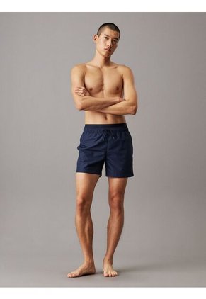 Traje Azul De Baño Corto Con Cinturilla Doble - CK Meta Legacy Calvin Klein