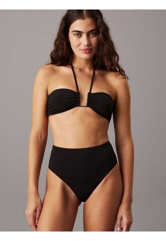 Parte Negro De Arriba De Bikini De Bandeau - CK Wire Calvin Klein Calvin Klein