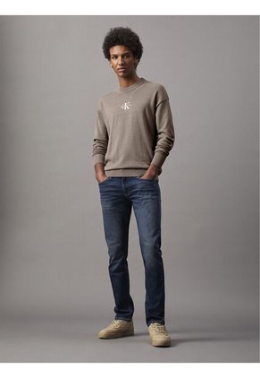 Jeans Azul Slim De Talle Medio Calvin Klein