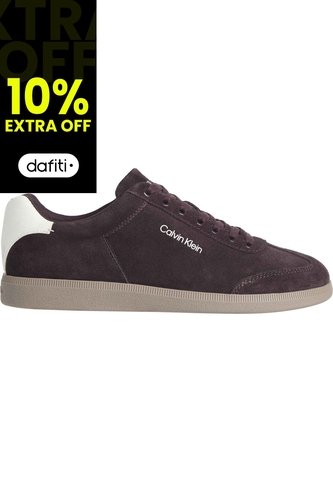 Tenis Café De Corte Bajo Con Textura De Gamuza Calvin Klein Calvin Klein