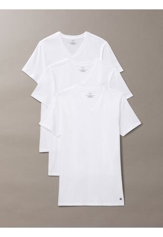 Pack Blanco De 3 Camisetas Con Cuello V - Cotton Classics Calvin Klein Calvin Klein