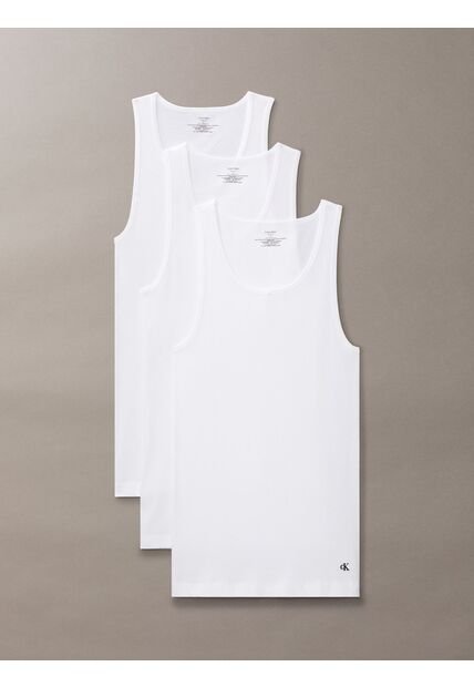 Pack Blanco De 3 Camisetas De Tirantes - Cotton Classics Calvin Klein