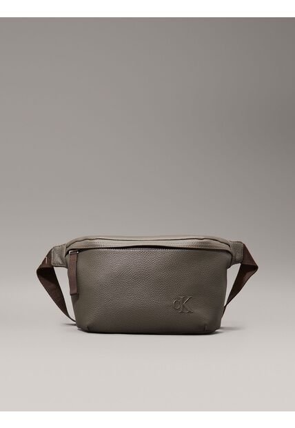 Canguro Gris Cargo Con Logo Calvin Klein