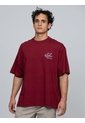 Camiseta Vino Tinto Con Gráfico De Monograma Calvin Klein Calvin Klein de Calvin Klein