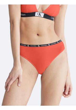 Pantie Naranja Tipo Tanga En Algodón Calvin Klein