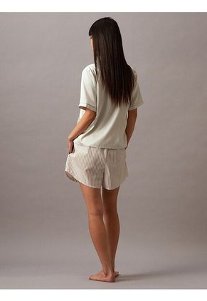 Pantaloneta Blanca De Pijama - Cotton Poplin Calvin Klein