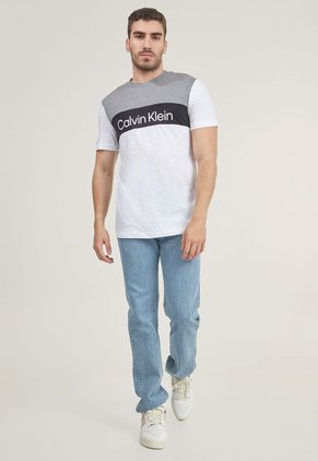 Camiseta Blanco-Gris-Negro Calvin Klein