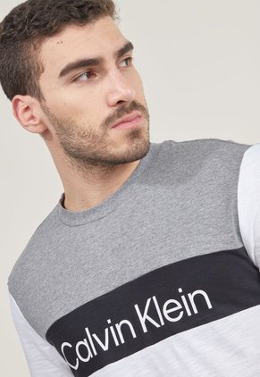 Camiseta Blanco-Gris-Negro Calvin Klein