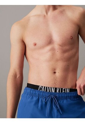 Traje Azul De Baño Corto Con Cinturilla Doble - Intense Power Calvin Klein