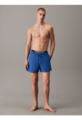 Traje Azul De Baño Corto Con Cinturilla Doble - Intense Power Calvin Klein