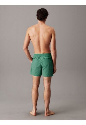 Traje Verde De Baño De Largo Medio Con Cordón - Logo Tape Calvin Klein