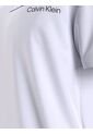 Camiseta Blanca Manga Corta Con Estampado De Logo En El Frontal Calvin Klein de Calvin Klein