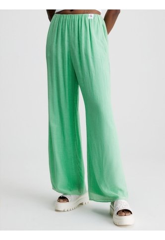 Pantalón Ancho Fruncidos Mujer Verde Calvin Klein Calvin Klein