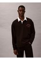 Polo Negro Compact Rugby De Manga Larga Calvin Klein de Calvin Klein