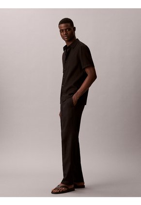 Camisa Negra Clásica De Manga Corta Calvin Klein