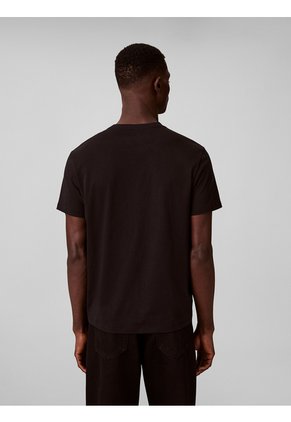 Camiseta Negra Con Gráfico De Logo Calvin Klein